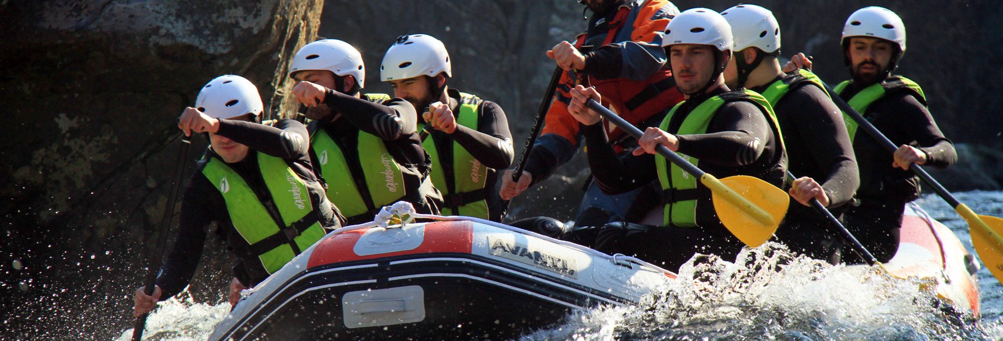 White Water Rafting on the Paiva River with the company Just Come Adventure Tours. Arouca, Portugal.